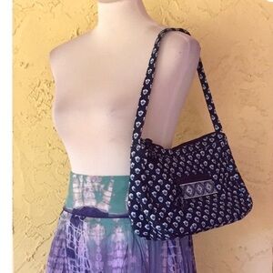 Vera Bradley Nantucket navy dark blue and white shoulder bag